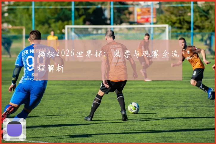 揭秘2026世界杯:购票与观赛全流程解析